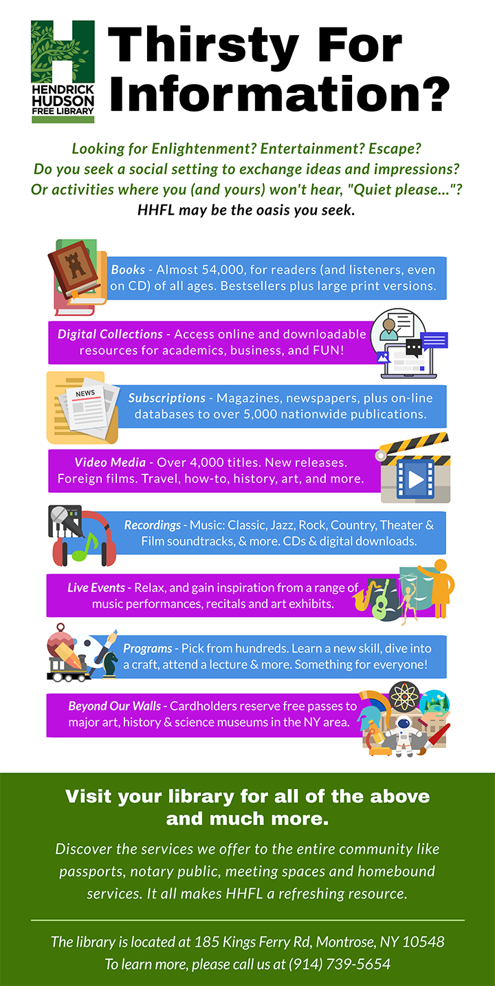 Search Results For Welcome To The Hendrick Hudson Free Library